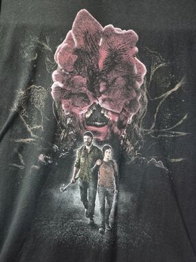 Universal Black Poster with Pink Horror Bloom Graphic